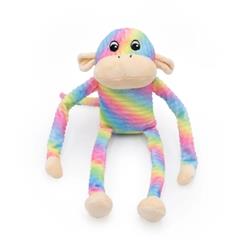 Zippypaws Spencer The Crinkle Monkey Rainbow Large