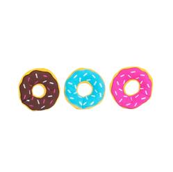 Zippypaws Miniz Donut Small-3 Pk