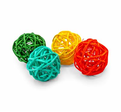 ThoozyPet 40pc Twine Ball 1.75" Bulk Cat Toy Bin