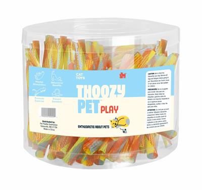 ThoozyPet 135pc Kitty Springs 5.1" Bulk Cat Toy Bin