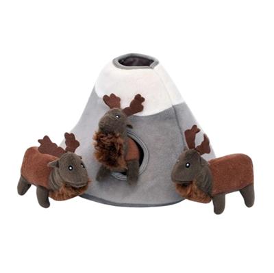 Zippypaws Burrow Elk Mountain Brown/Gray Large