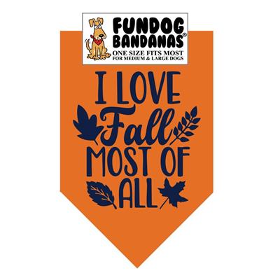I Love Fall Most Of All Bandana - Assorted Colors