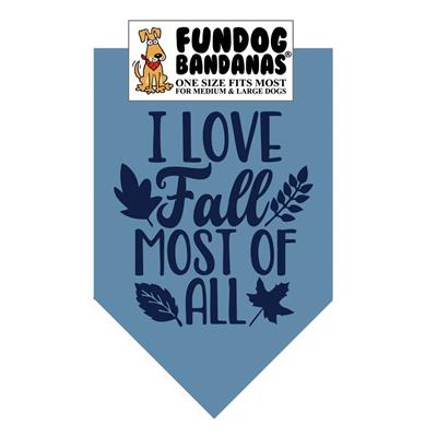 I Love Fall Most Of All Bandana - Assorted Colors