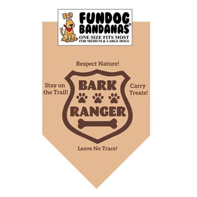 Bark Ranger Bandana - Khaki Only