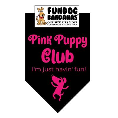 Pink Puppy Club Bandana - Black Only