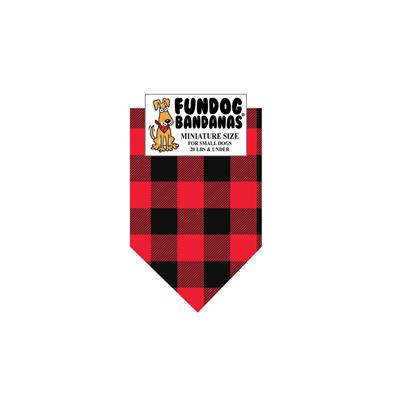 Red Buffalo Check Bandana