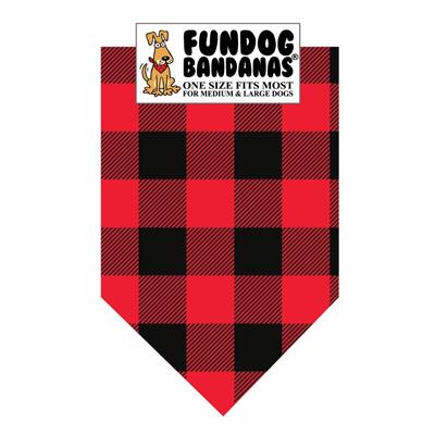 Red Buffalo Check Bandana