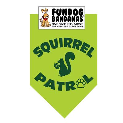  Squirrel Patrol Bandana