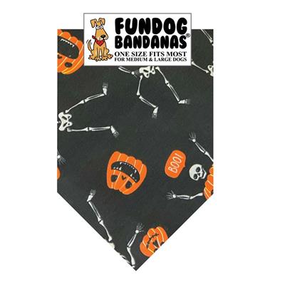  Skeletons & Pumpkins Bandana (Glow In The Dark)
