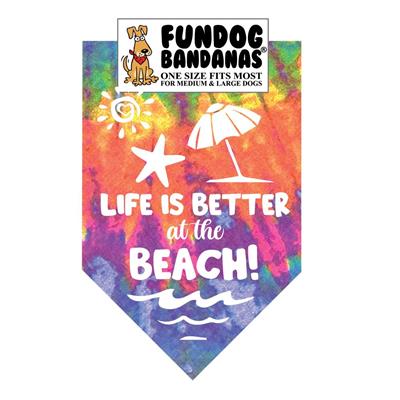  Life Is Better At The Beach Bandana