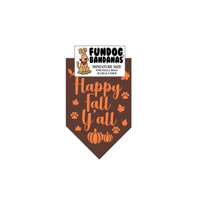  Happy Fall Y'All Bandana