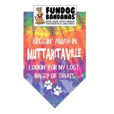  Beggin' Away In Muttaritaville Bandana
