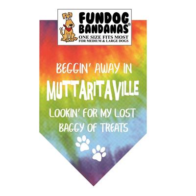  Beggin' Away In Muttaritaville Bandana