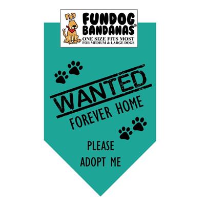  Wanted Forever Home; Please Adopt Me Bandana