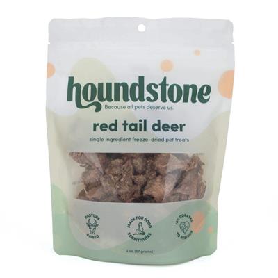 Houndstone Red Tail Deer – Freeze Dried Dog Treats forHealth-Focused Pups, 2 oz