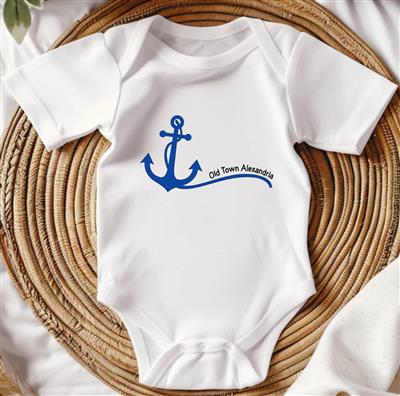Onesie Shirt | Infant Short Sleeve Bodysuit | ANCHOR | Rabbit Skins™ | Customizable