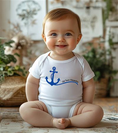 Onesie Shirt | Infant Short Sleeve Bodysuit | ANCHOR | Rabbit Skins™ | Customizable