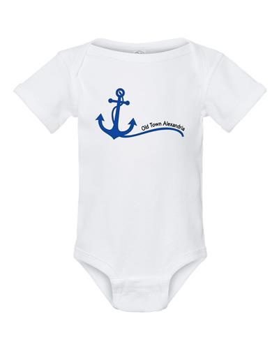 Onesie Shirt | Infant Short Sleeve Bodysuit | ANCHOR | Rabbit Skins™ | Customizable