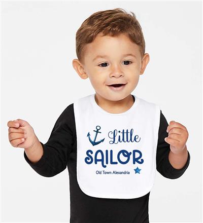 Baby Bib | Infant | LITTLE SAILOR | Customizable