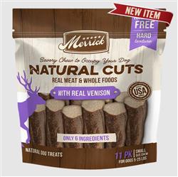 Merrick Dog Natural Cut Venison Small Chew 11 Count