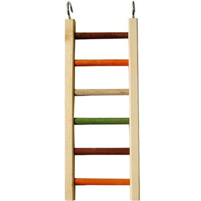 A & E Cages Happy Beaks Wooden Hanging Ladder Bird Toy 1ea/MD, 14 in.