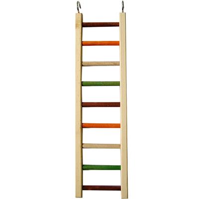 A & E Cages Happy Beaks Wooden Hanging Ladder Bird Toy 1ea/MD, 20 in.