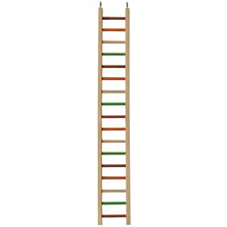 A & E Cages Happy Beaks Wooden Hanging Ladder Bird Toy 1ea/MD, 38 in.