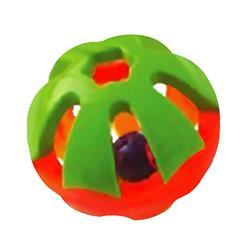 A & E Cages Happy Beaks Round Rattle Foot Bird Toy 1ea/XLarge (Pack of 3)