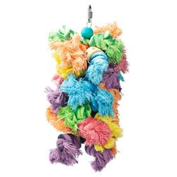 A & E Cages Happy Beaks Wooly Monster Bird Toy 1ea/LG (Pack of 3)