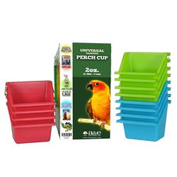 A & E Cages Universal Food and Water Cups Display 12ea/2 oz, 12 ct