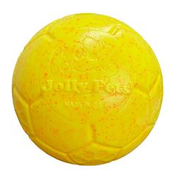 JOLLYPET Soccer Ball 8" Yellow/Orange Sprinkle L