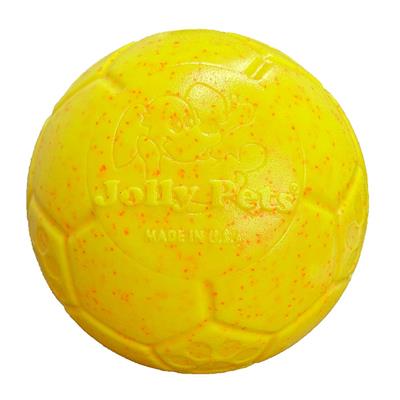 JOLLYPET Soccer Ball 8" Yellow/Orange Sprinkle L