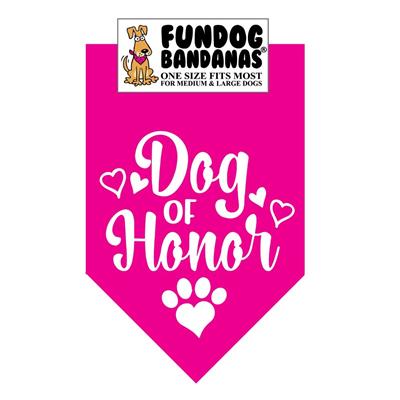  Dog Of Honor Bandana - Assorted Colors