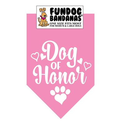  Dog Of Honor Bandana - Assorted Colors