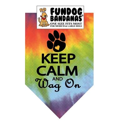  Keep Calm And Wag On Bandana
