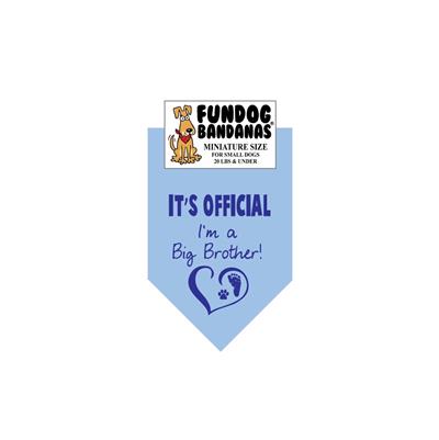  It'S Official I'M A Big Brother! - Light Blue Only