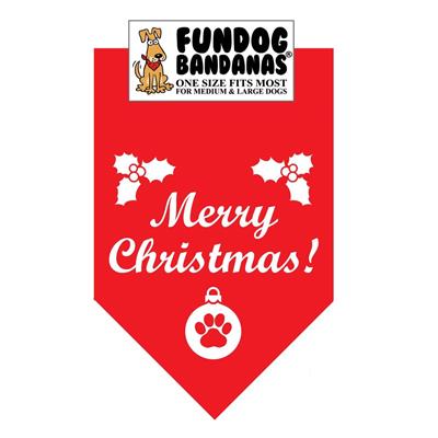  Merry Christmas Bandana - Assorted Colors