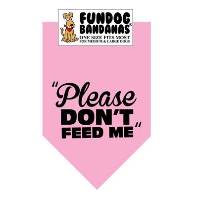  Please Don'T Feed Me Bandana - Assorted Colors