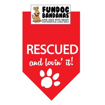  Rescued And Lovin' It! Bandana - Assorted Colors