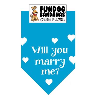  Will You Marry Me? Bandana - Assorted Colors