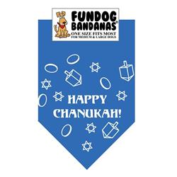 Happy Chanukah - Mirage Blue