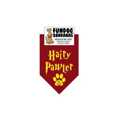  Hairy Pawter Bandana - Burgundy Only