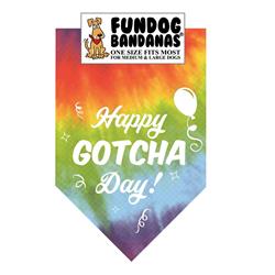 Happy Gotcha Day Bandana - Assorted Colors