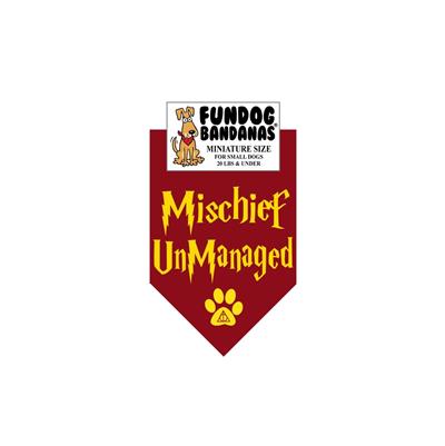  Hp Mischief Unmanaged Bandana - Burgundy Only