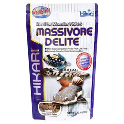 Hikari USA Massivore Delite Carnivore Pellets Fish Food 1ea/13.4 oz, LG