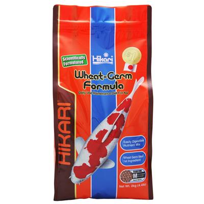 Hikari USA WheatGerm Floating Pellet Fish Food for Koi, Goldfish and Other Pond Fishes 1ea/4.4 lb, MD