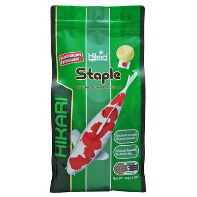 Hikari USA Staple Growth Formula Pellet Fish Food for Koi and Other Pond Fishes 1ea/4.4 lb, Mini