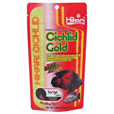Hikari USA Cichlid Gold Pellets Fish Food 1ea/2 oz, LG