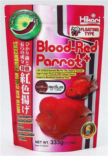Hikari USA BloodRed Parrot Floating Fish Food 1ea/11.7 oz, MD