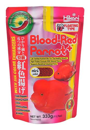 Hikari USA BloodRed Parrot Floating Fish Food 1ea/11.7 oz, Mini